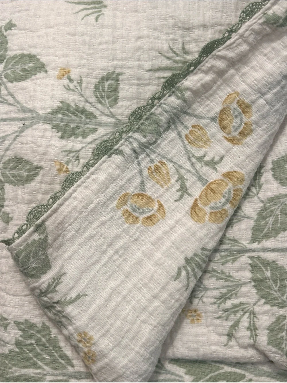 NEW William Morris & Co Shower Curtain Cotton Matelasse Meadow Sweet 72